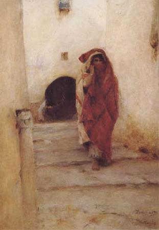 Emile Pinchart Dans la casbah de Tunis (mk32) oil painting image